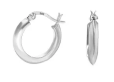 Argollas lisas con broches